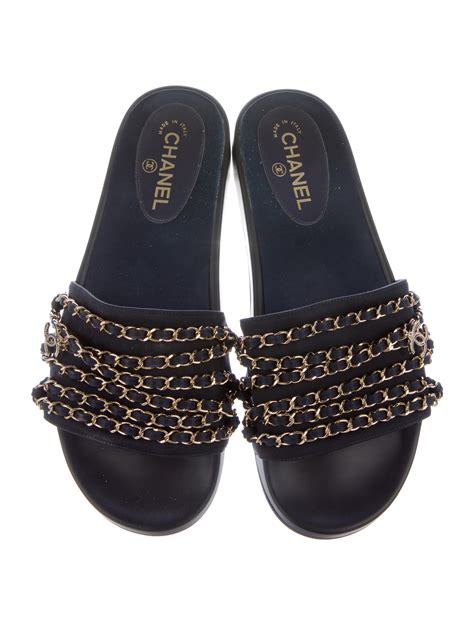 chanel sliders womens|chanel slides price.